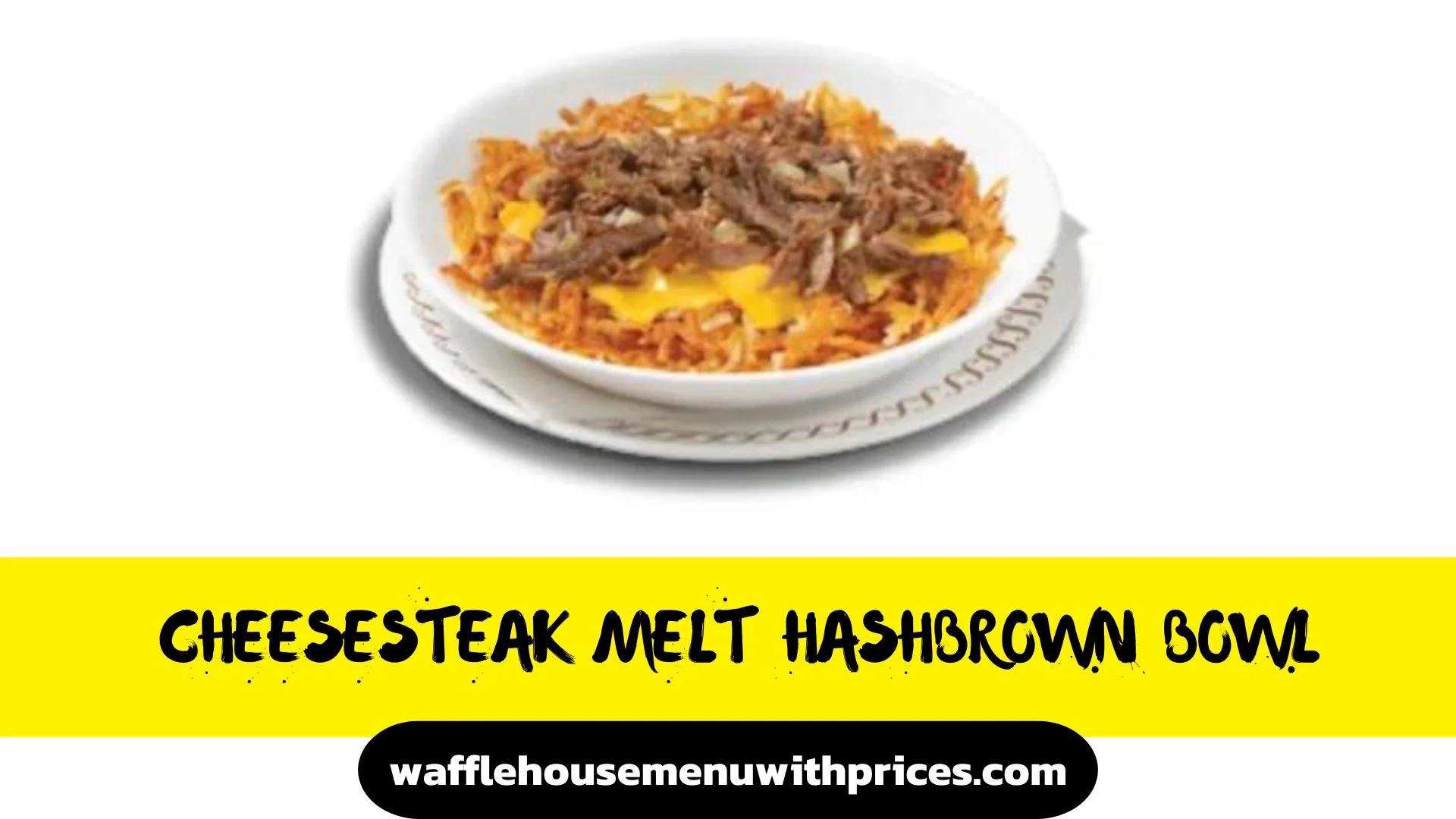 Cheesesteak melt hashbrown bowl