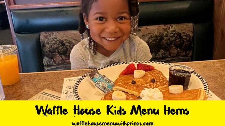 Waffle House Kids Menu with Prices 2024